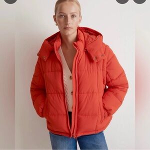 NWT Madewell convertible puffer/vest M